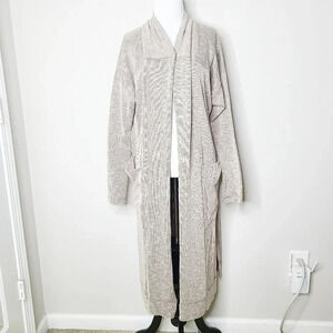 NWT Elan Ribbed Knit Long Sleeve Duster Cardigan L